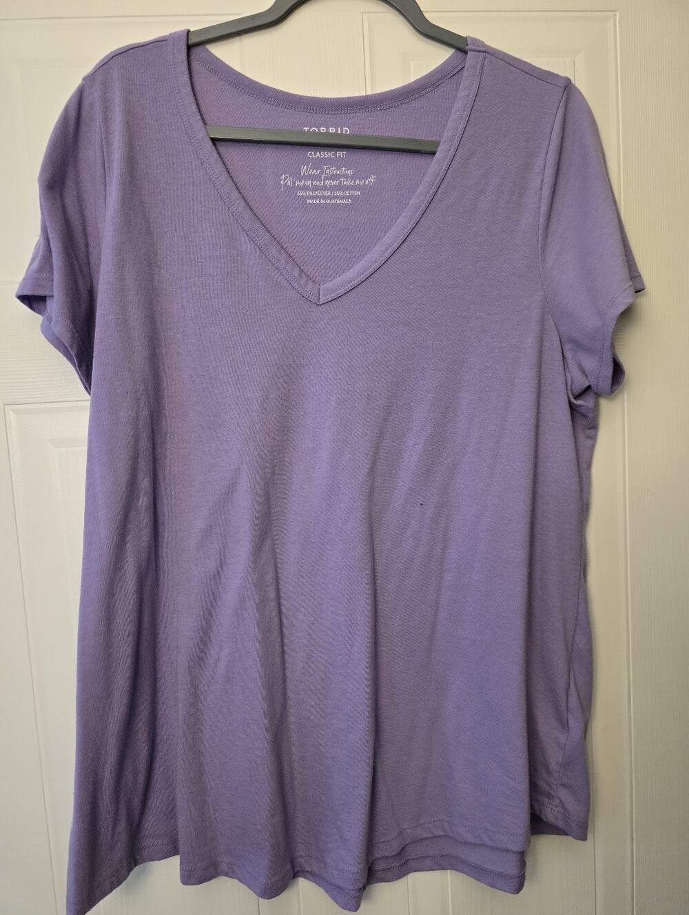 Women's Lavender V-Neck Tee by Torrid